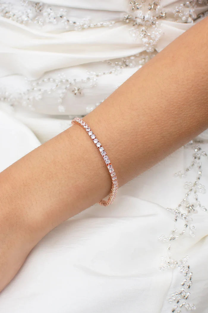 Valentina Bracelet Rose Gold - Jewellery - Windsor Bridal Jewellery