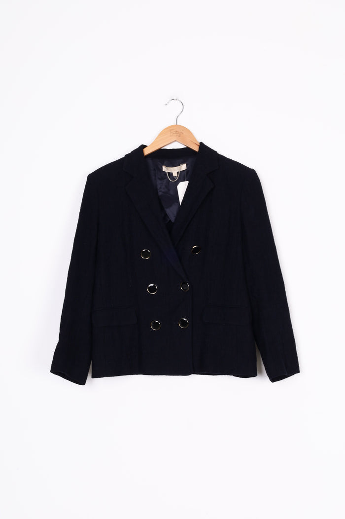 Vanessa Bruno Womens Black Blazer Size 10