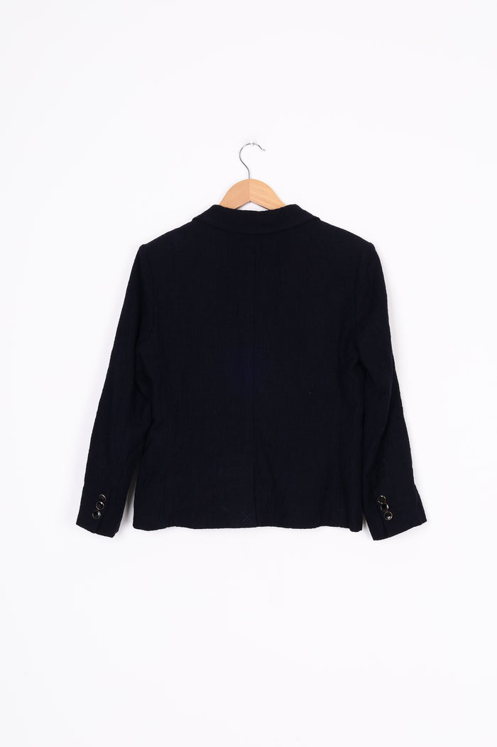 Vanessa Bruno Womens Black Blazer Size 10