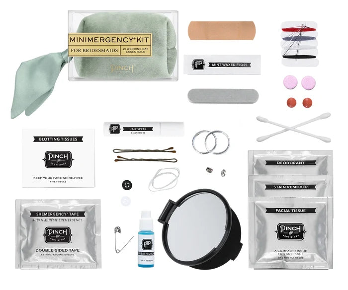 Velvet Minimergency Kits for Bridesmaids Sage - Giftware - Pinch Provisions