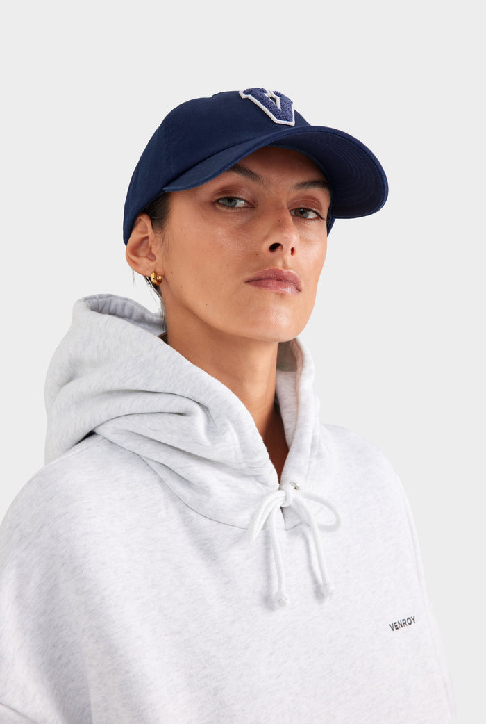 Venroy Varsity Cotton Twill Cap - Navy