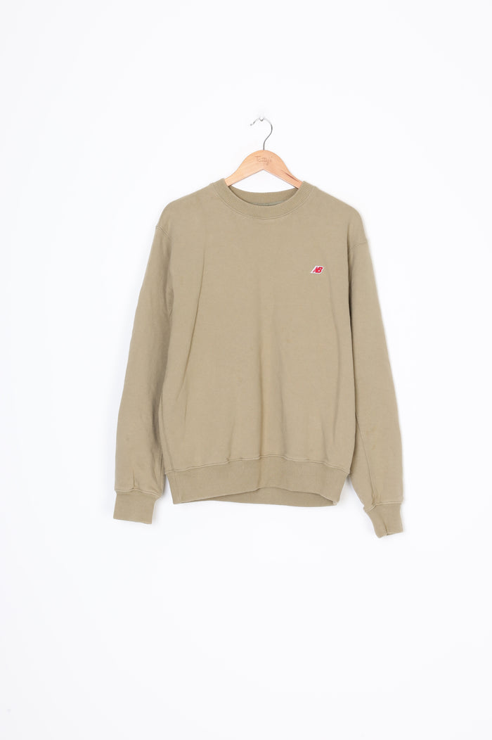 New Balance - Vintage Mens Green Sweatshirt Size L