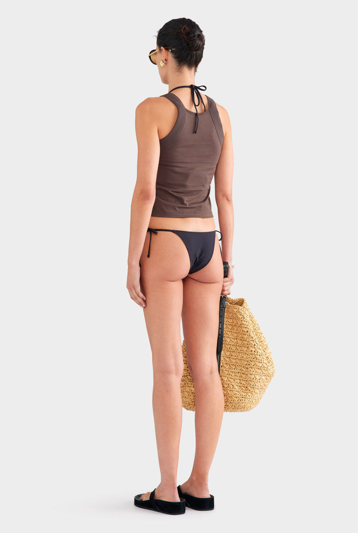 Wide Strap Tank - Chocolate