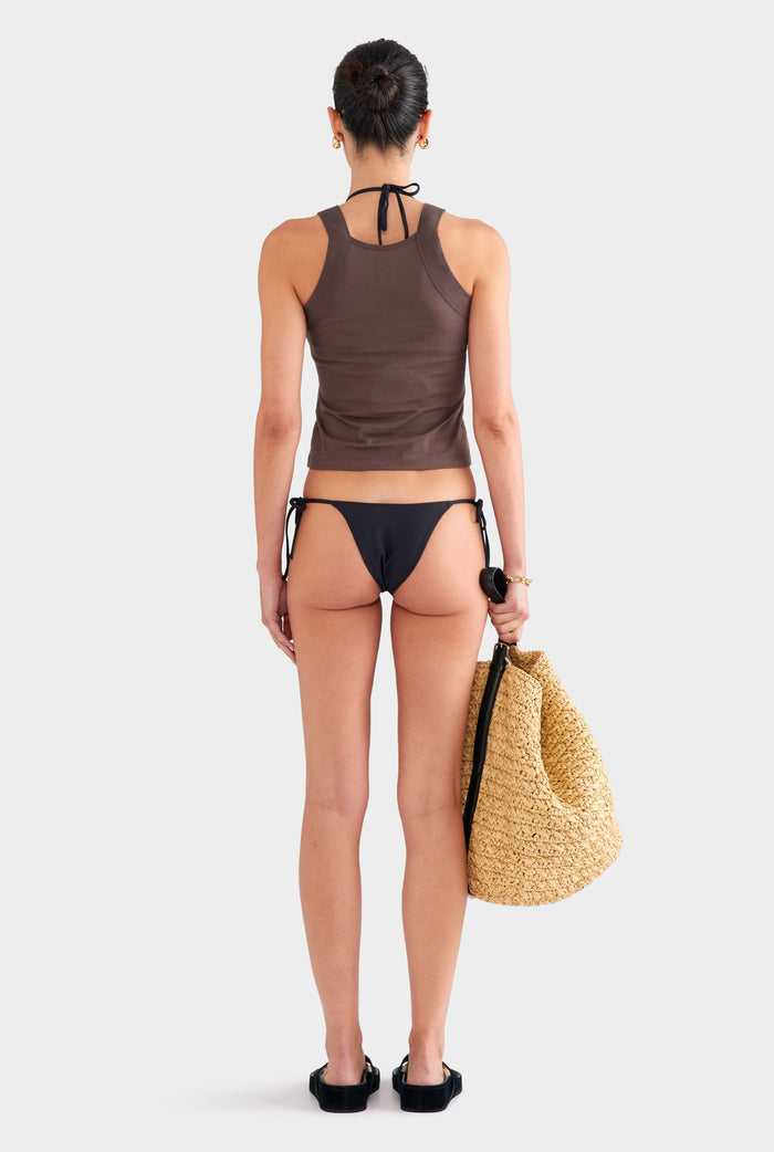 Wide Strap Tank - Chocolate