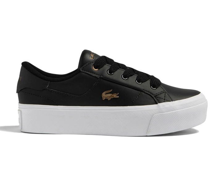 Women's Lacoste Ziane Platform 123 1 CFA (Black/White)