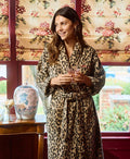 Women’s Long Plush Robe | Leopard
