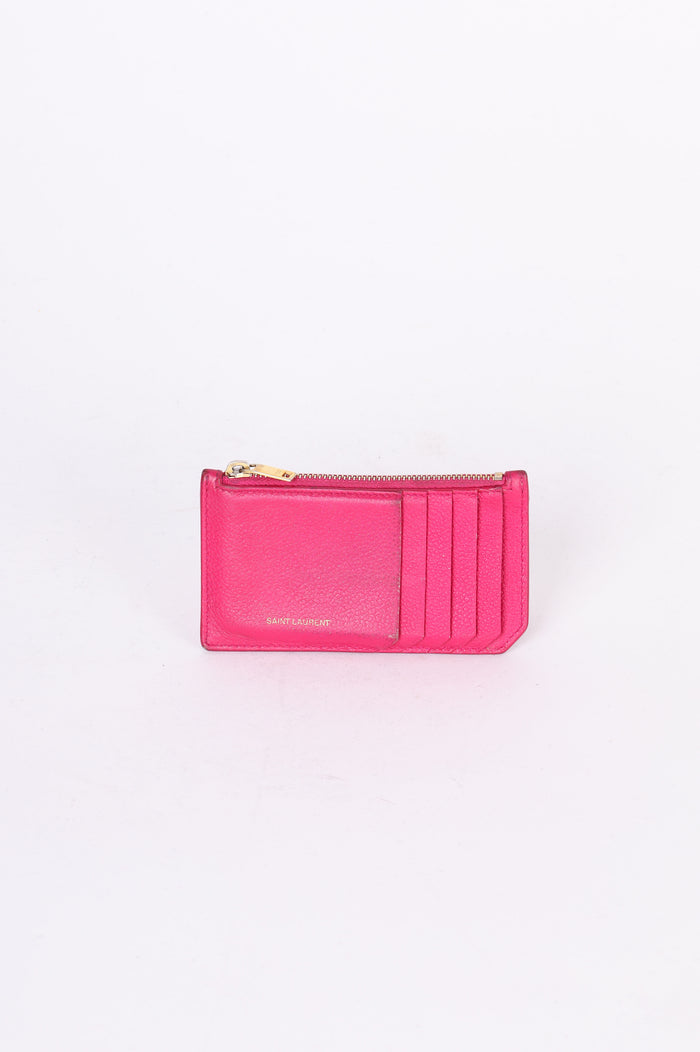 Saint Laurent Womens Pink Wallet Size O/S