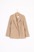 Wynn Hamlyn Womens Beige Blazer Size 8