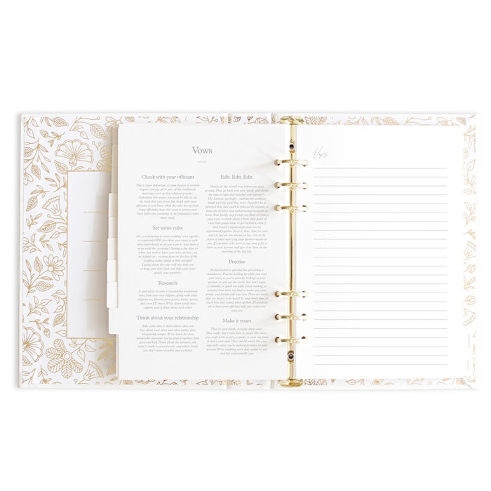 You + Me Wedding Planner Hard Cover Ivory - Giftware - Fox and Fallow