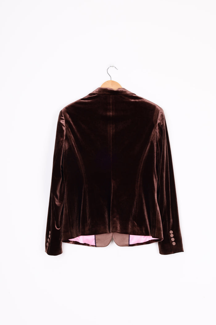 Yvonne Bennetti Womens Brown Blazer Size 4